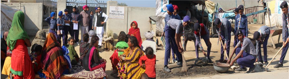 World Thinking Day celebrate with homeless families in slum area at Handiaya 