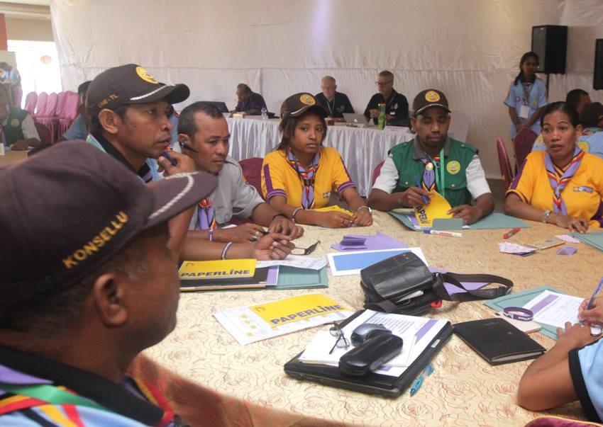 Youth working with adults to develop a new Strategy and Support for Timor L’Este