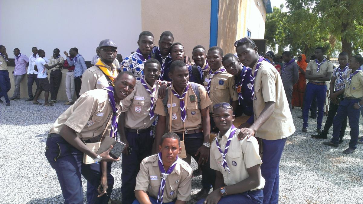 ceremonies d'ouverture du forum regional des scouts universitaire a la blue zone dr Niamey
