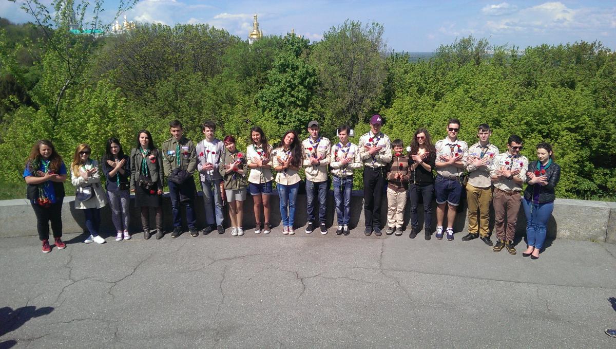  Scouts of Kyiv city branch of "NOSU" celebrated Day of the victory over nazism in World War II