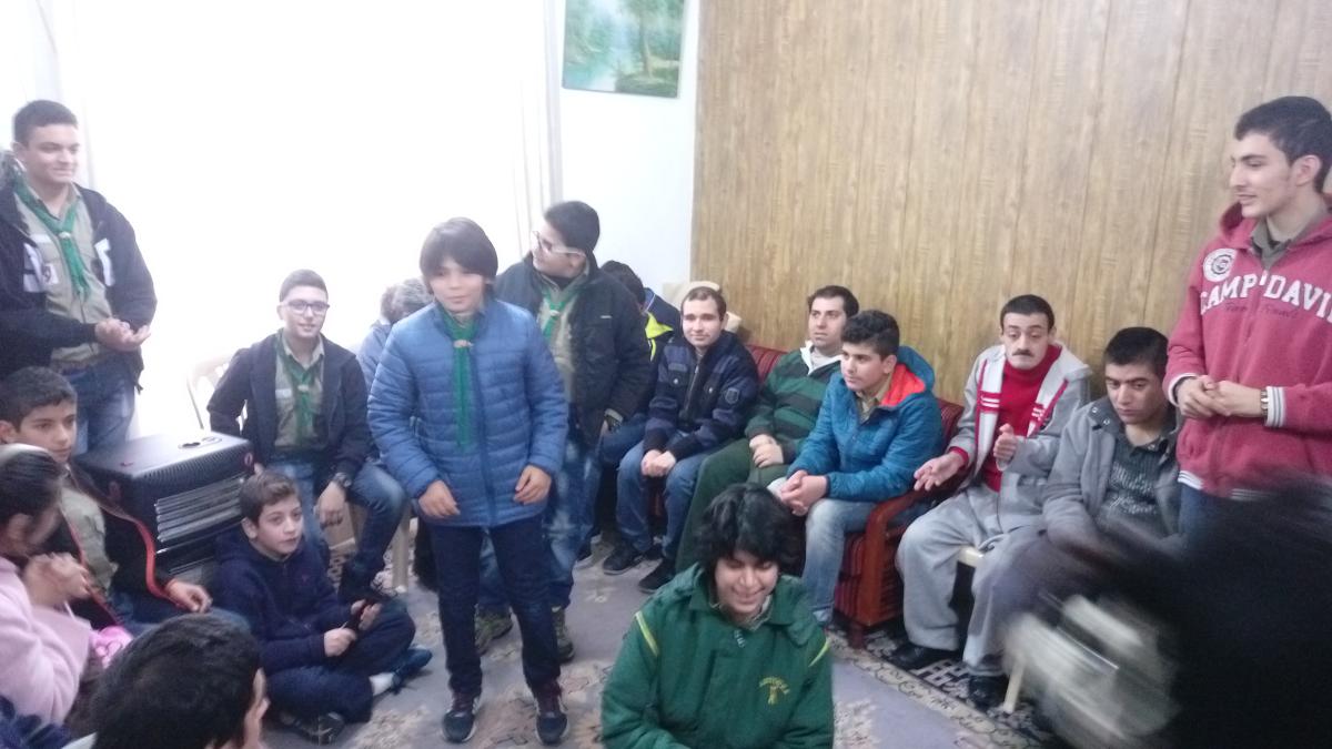 Troupe SJAJ aiding Baytouna Al Jadid