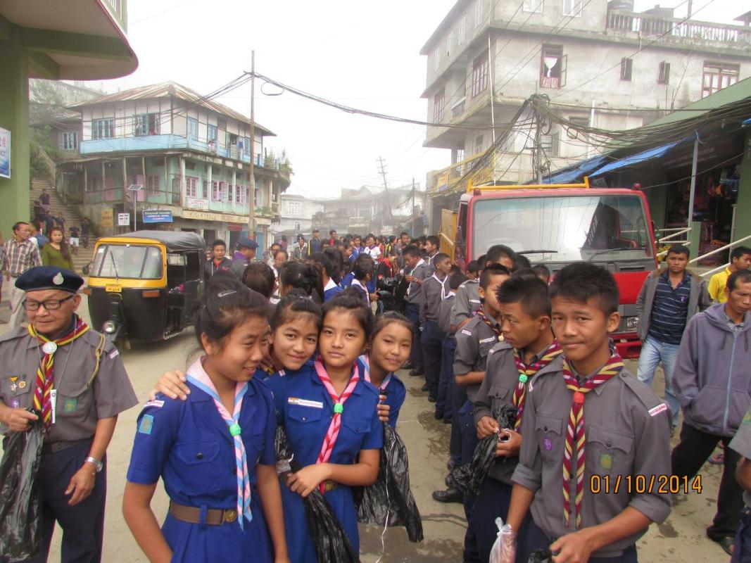 CLEANLINESS DRIVE AT SAIHA DISTRICT,MIZORAM