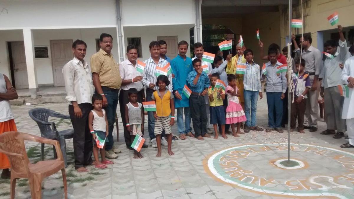 Indipendence day with blind students