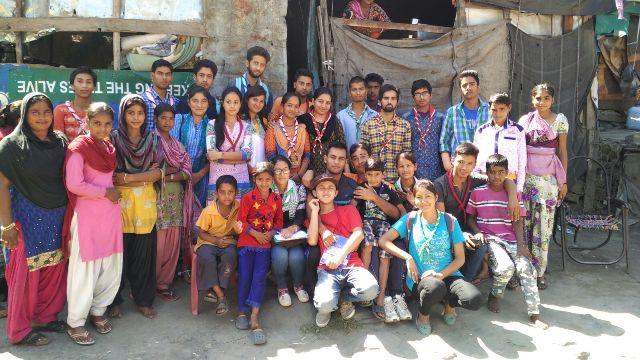 Teaching to the peoples and children of Slum Area
