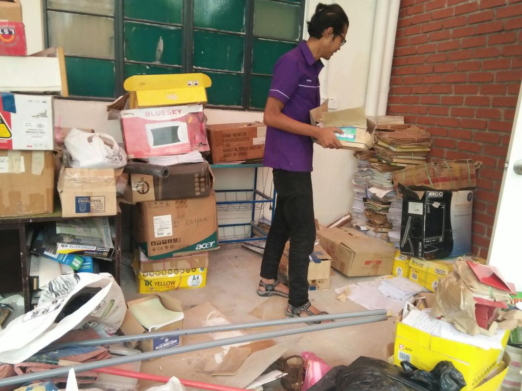 Cleaning BP house