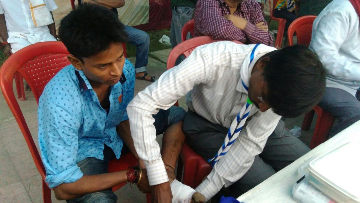 Service cum First Aid Camp