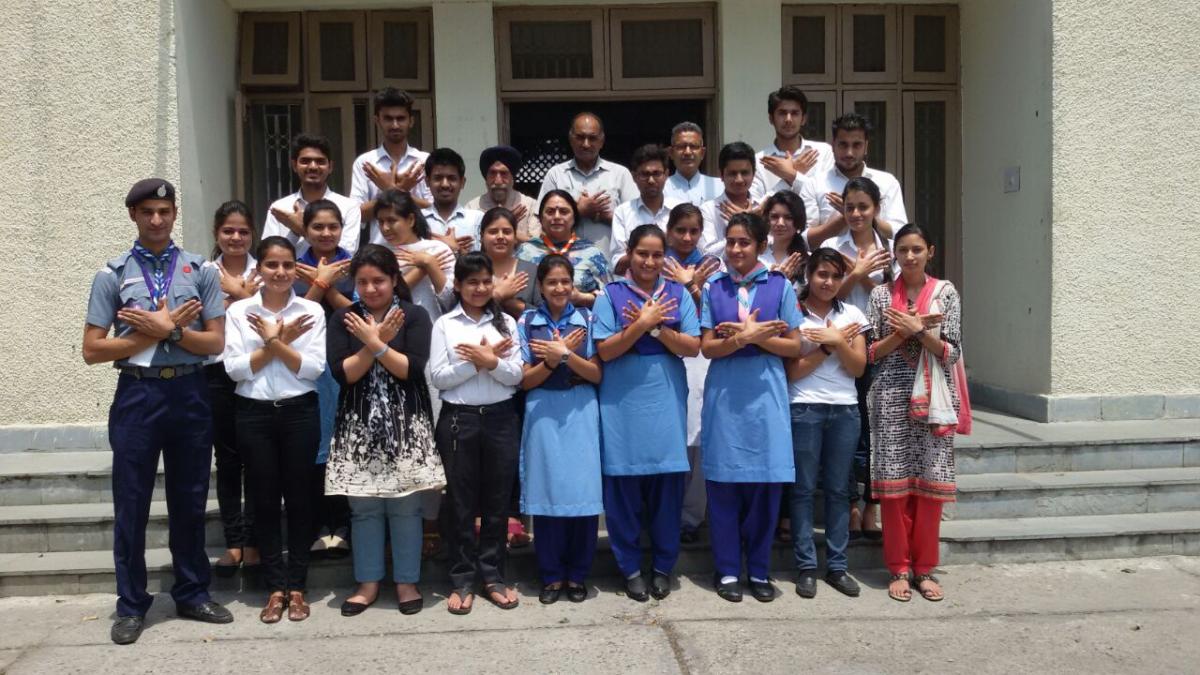 Messenger of Peace and Surf Smart workshop at SHQ Jammu, j and k 