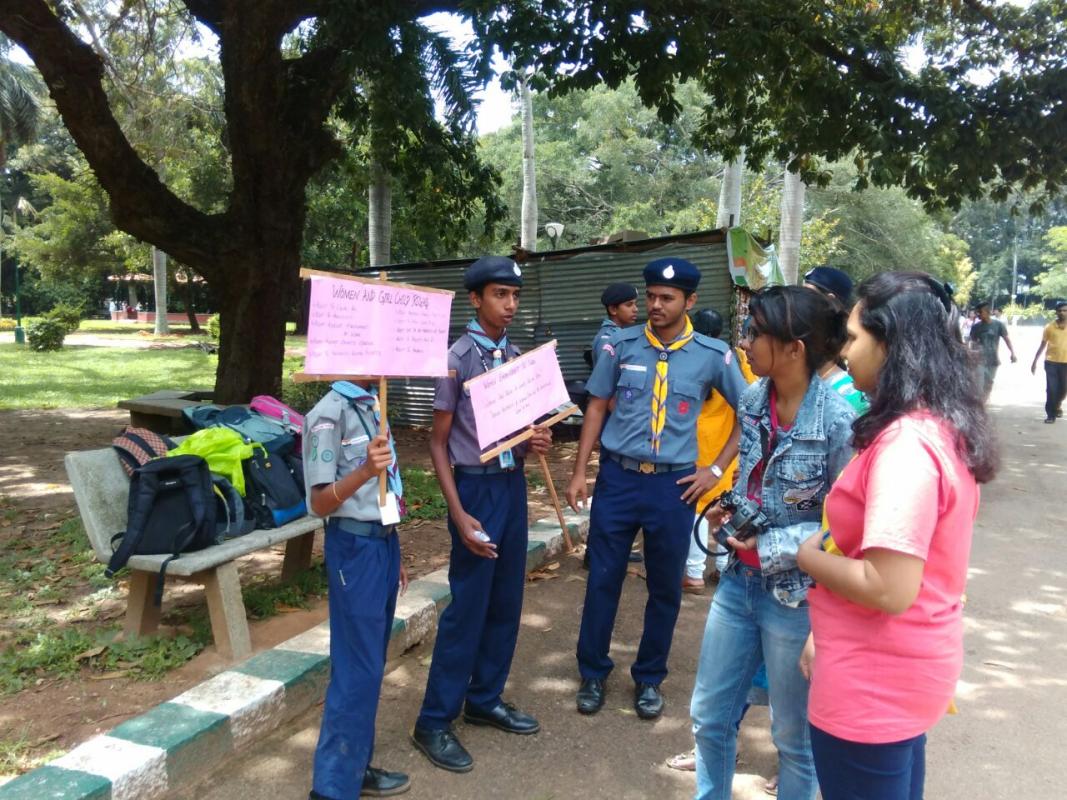 Awareness program at LALBAGH, BANGALORE