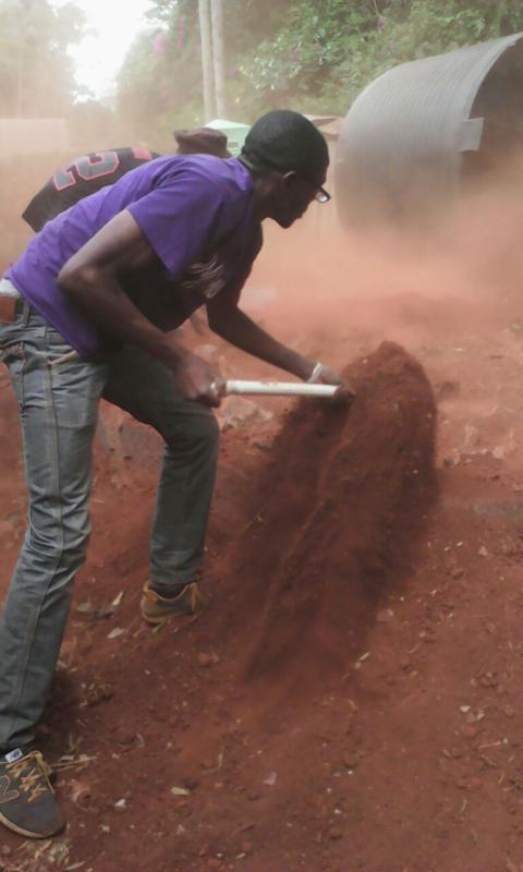 Food for life project - Construction of the waste disposal area