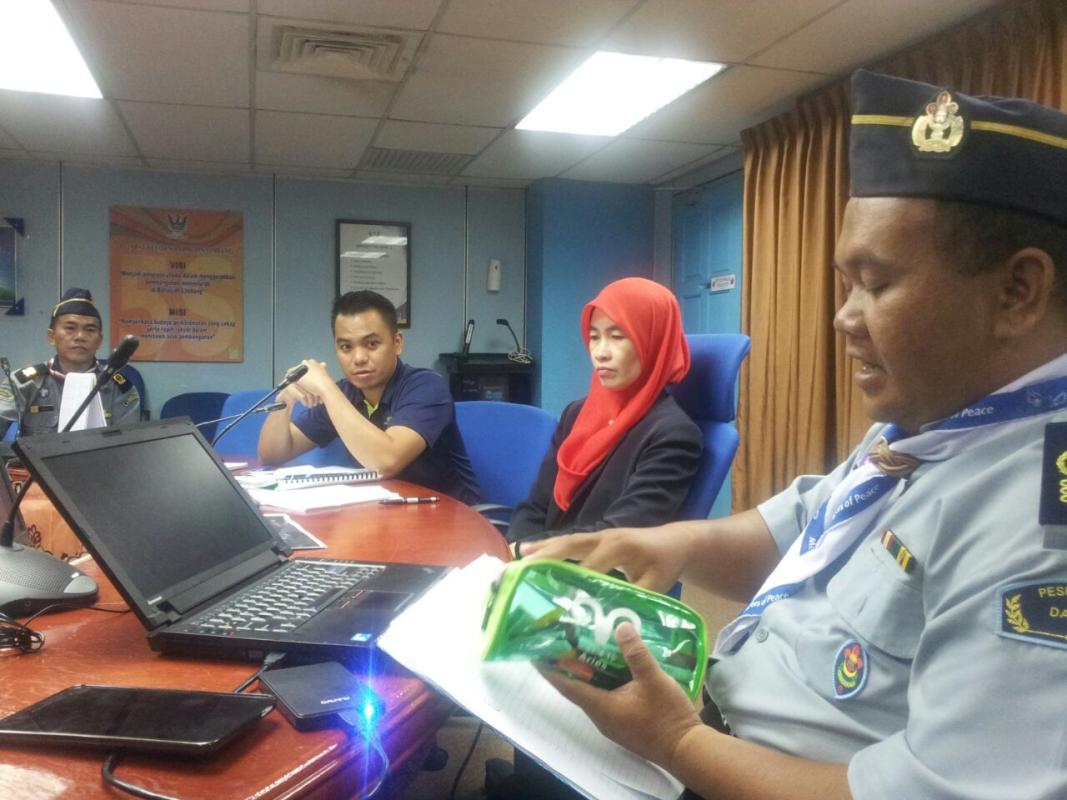 Pembentangan  Perkhemahan Kempori Piutermas kenyalang Limbang 2016 bersama Agensi kali Pertama