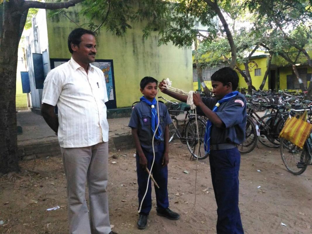 Introduced basic knots at government school