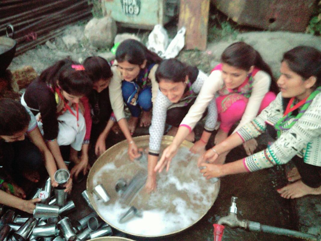 doing work in MatA Rani Temple