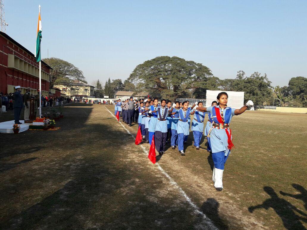 Reharsal and observing Republic day celebration