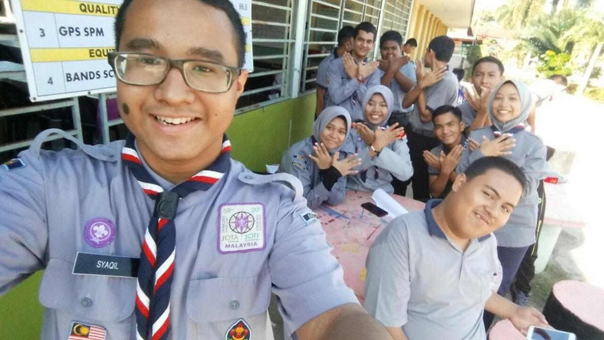 Perjumpaan kali pertama Pengakap SMK Aman Jaya