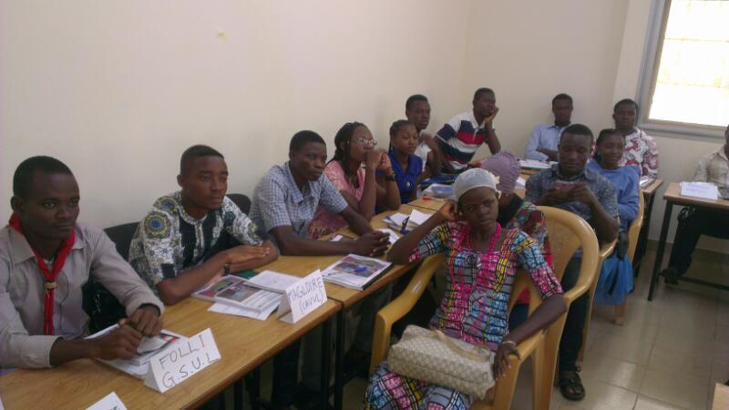 Formation de 125 Pairs Educateurs dont 4 Scouts universitaires à l'Université de Lomé