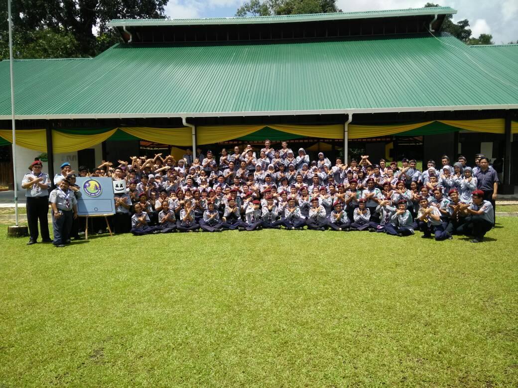 sesi bergambar 1st in Malaysia Sarawak Scout Solar Camp
