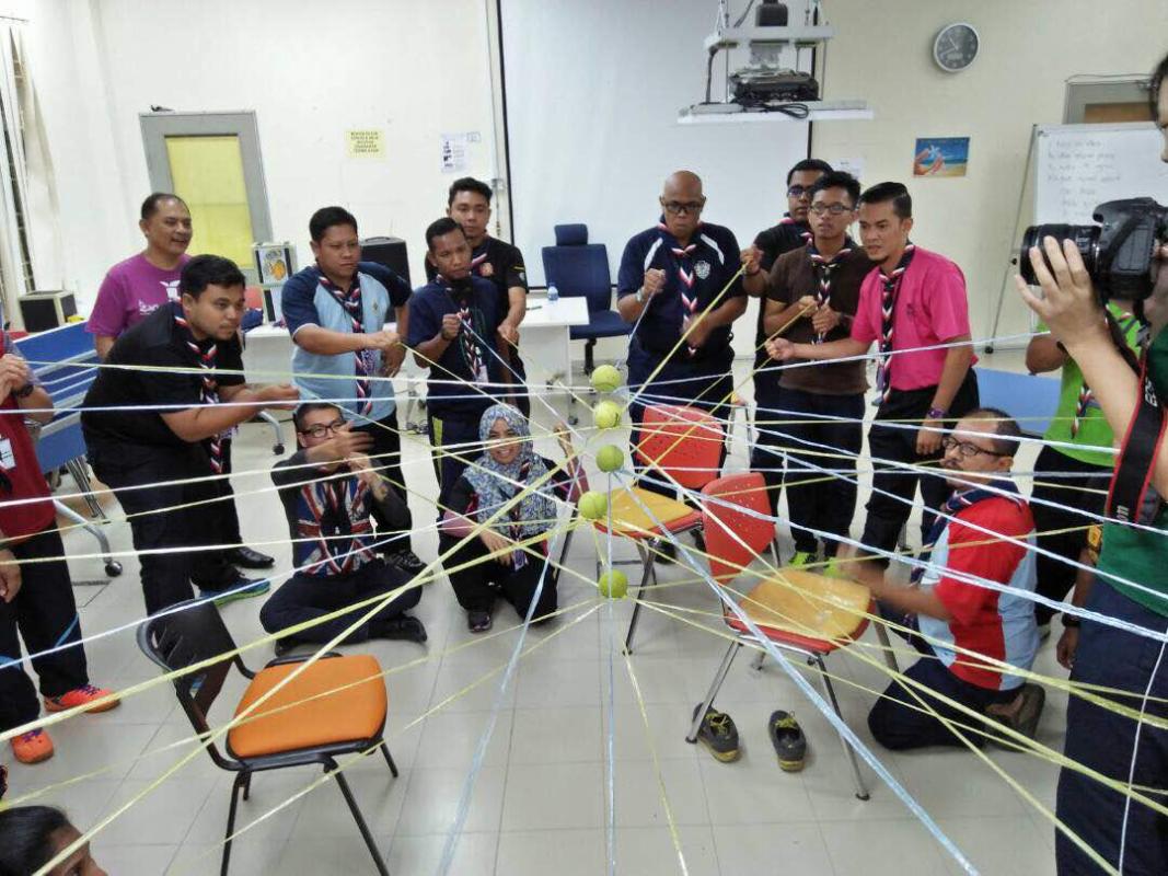 permainan bola tali gantung