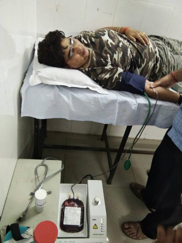Blood donation camp on call