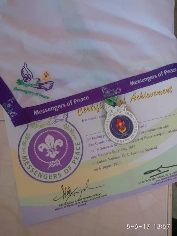 1st SARAWAK MESSENGER OF PEACE SERAPI CLIMBATHON AND MALAYSIAN SCOUT DAY