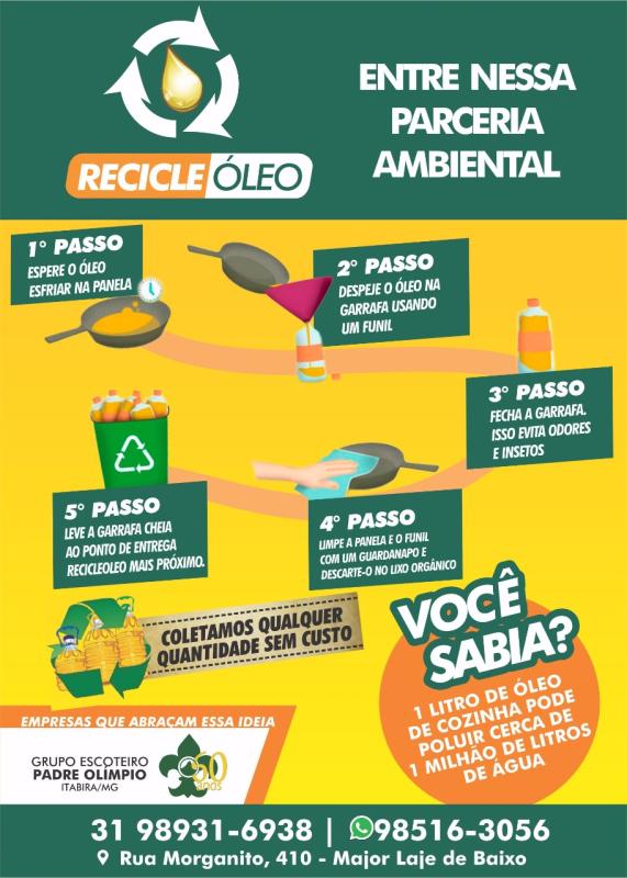 Projeto recicleoleo - alimentando vidas