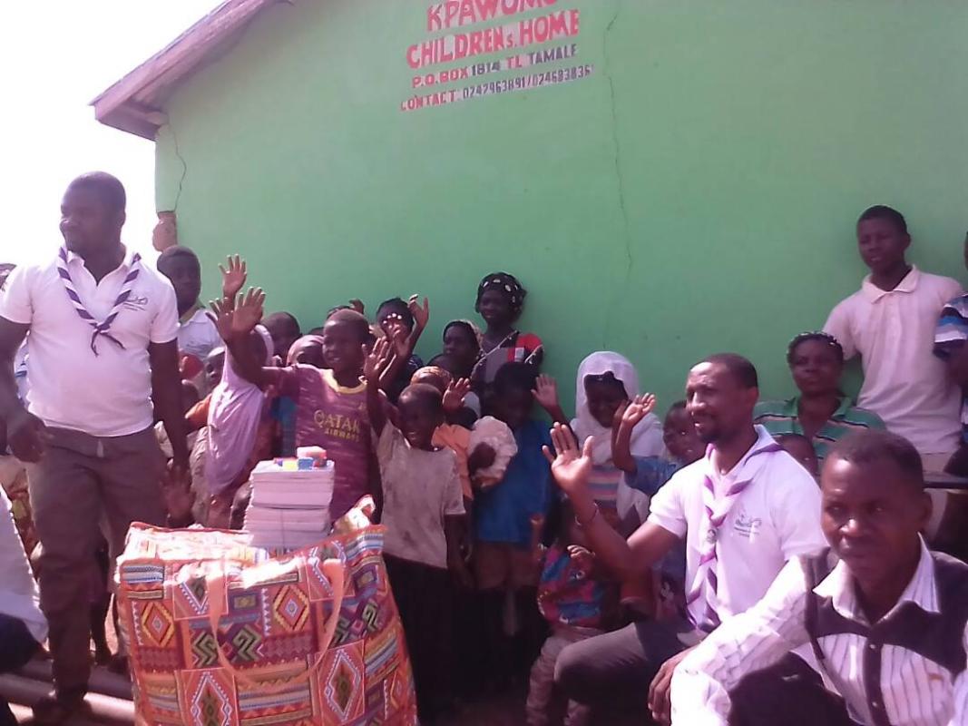 KPAWUMO CHILDREN'S HOME GET'S LEARNING MATERIALS AND CLOTHS FROM NATIONAL GSA MoP TEAM