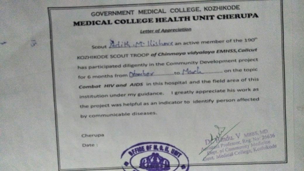 HIV/AIDS (6 month Community Development Project)
