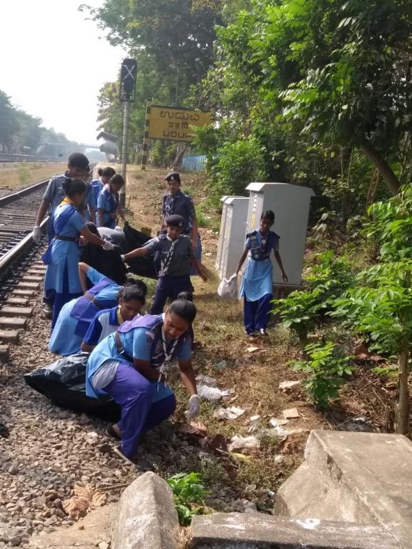 Railway Station Cleaning Project