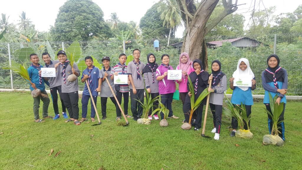 Pengakap Laut (SMK Mutiara) telah mula Kempen Go Green.