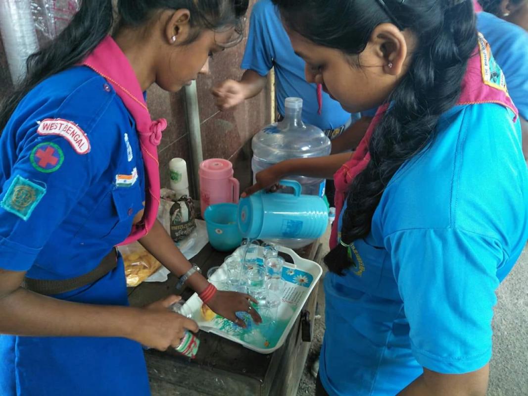 Water distribution Camp