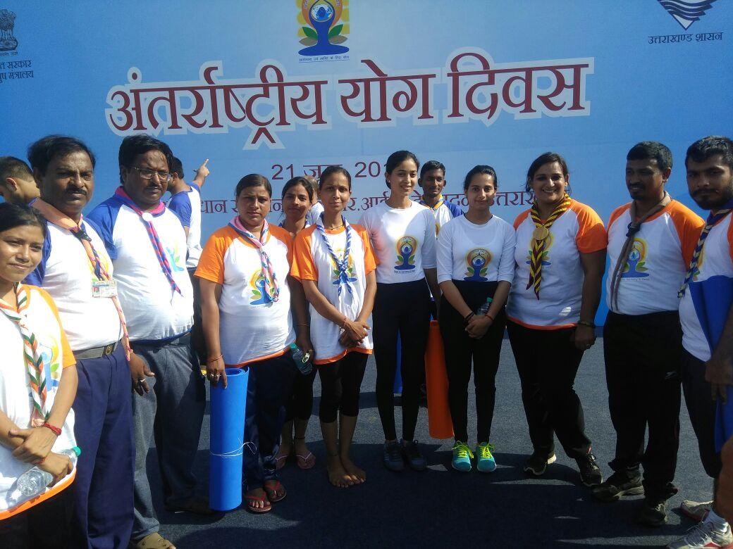 Celebrating Yoga day2018