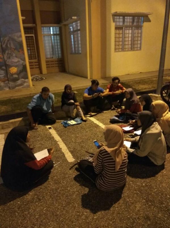 The meeting with the other team members