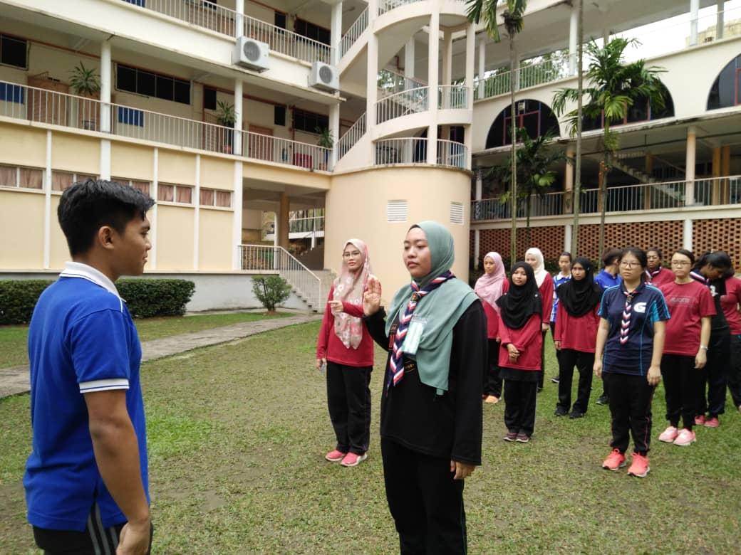 Latihan Perhimpunan Minggu Unit Beruniform