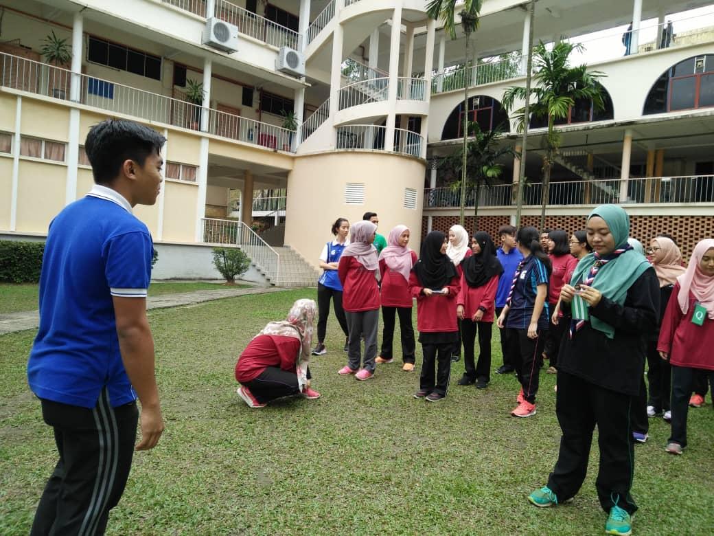 Rehearsal for scout assembly on 11/07/2018