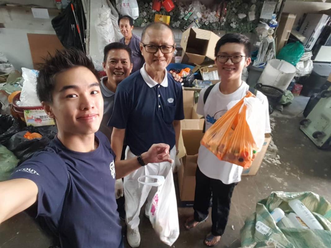 Walkside by Rovs Project - Collected Bottle Caps at Tzu Chi Recycle Centre