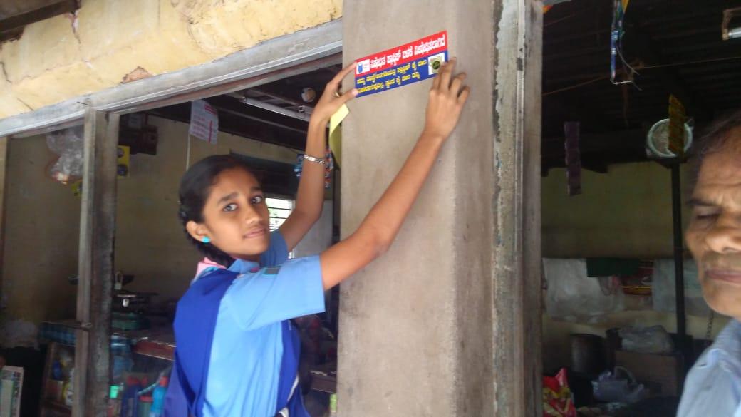 #Beat plastic pollution campaign by Scouts and Guides , Udupi, Karnataka, India.