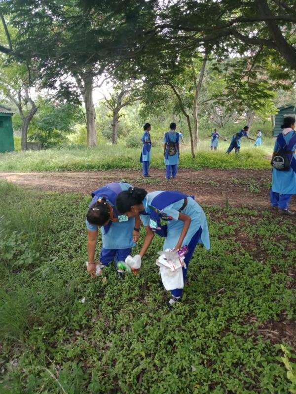 Swacch bharath service in Rajayapuraskar testing camp of Rover & Rangers  Doddaballapura Banglore .KARNATAKA .INDIA