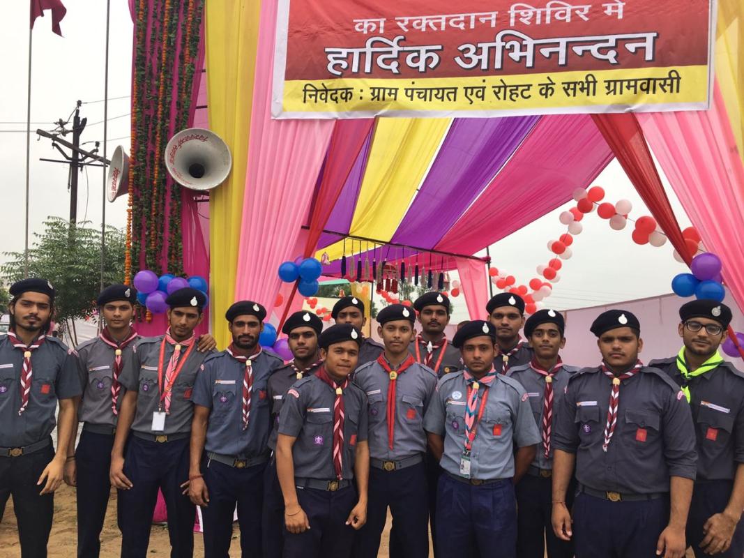 Blood donation camp at Village - Rohat