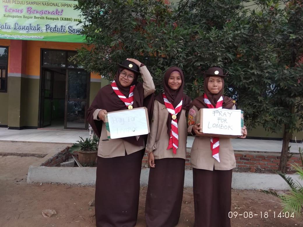 Pramuka peduli lombok 
