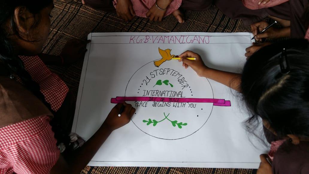 peace day celebration @ KGBV Amaniganj