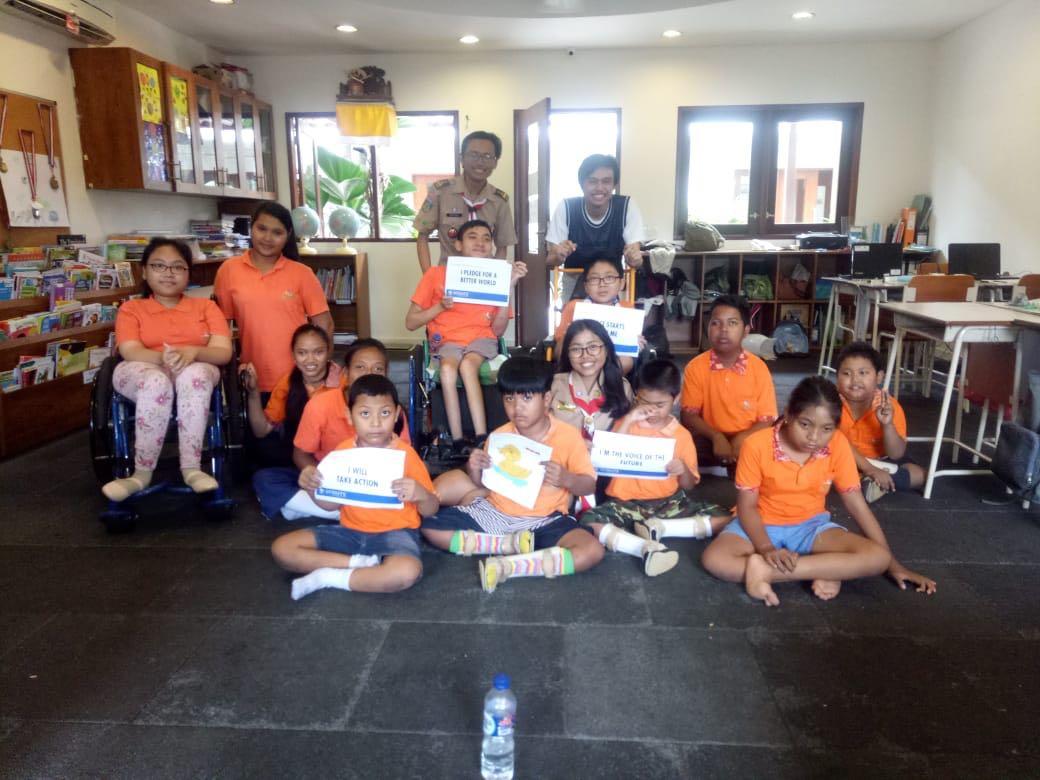 Celebrating International Day of Peace 2018 - Messengers of Peace Volunteers Bali ft. Scouts with Disabilities