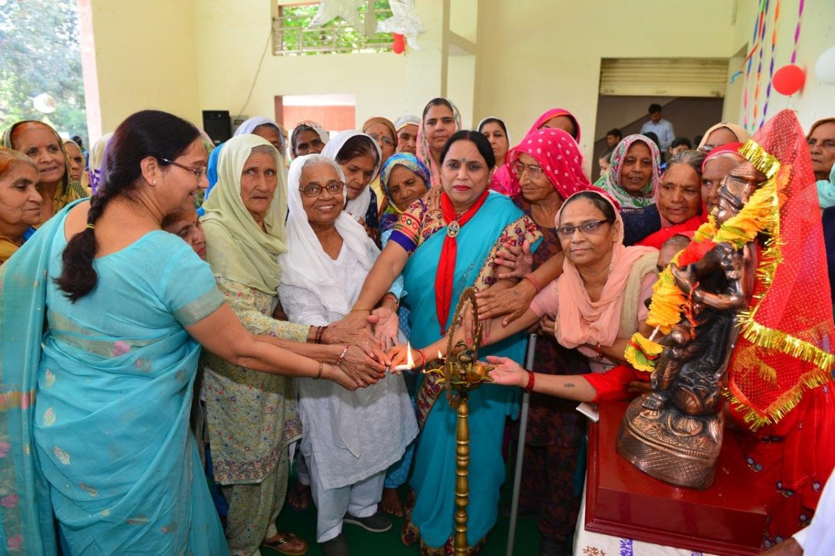 senior citizen day celebration with senior citizen