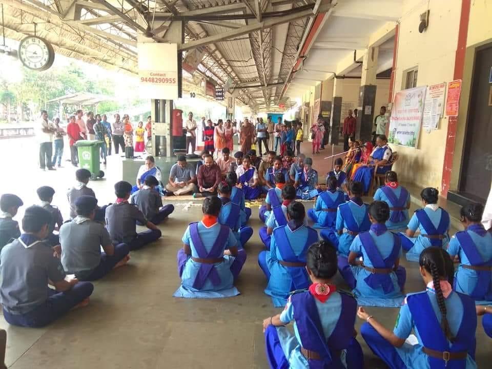 Gandhi Jayanthi celebration Udupi District Karnataka state India 2nd October 2018. 
