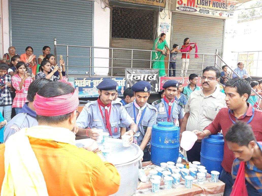 Service in durga puja festival