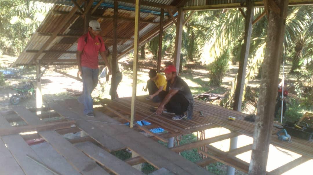 (Misa Island Goat Project: Update 15) Kerja Pemasangan Kayu Lantai Kandang