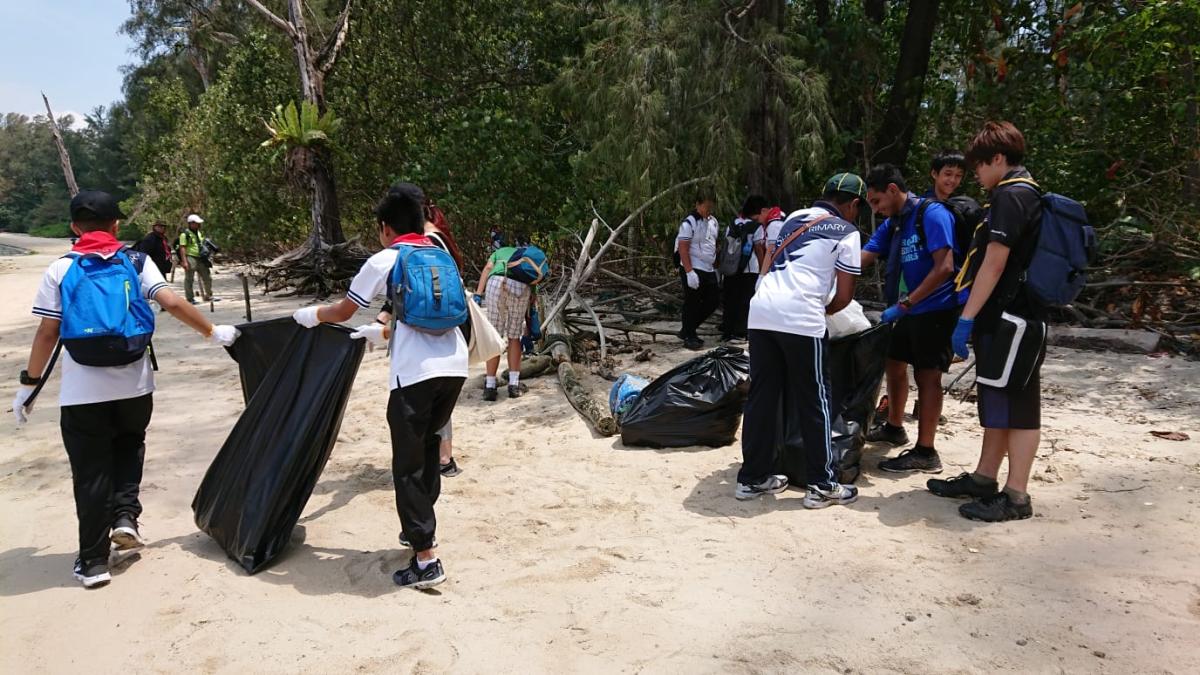 Coastal Cleanup at Coney Island, Singapore