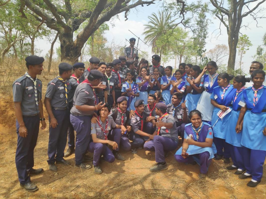"State Level Ham Radio Course " held at Doddaballapur, Banglore, Bharat Scouts and Guides Karnataka State Association ,India.