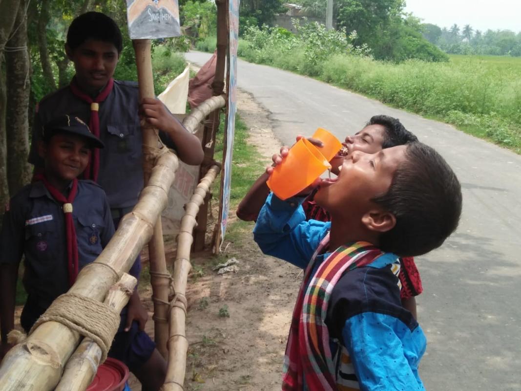 Summer Water Service Camp at Dahapara Dham.