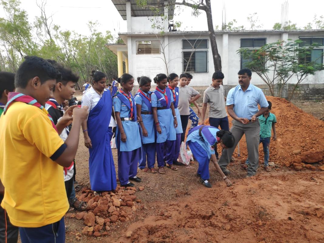 "Seed Ball" making Service by Bsg district association Udupi Scouts and Guides & rovers and rangers, karnataka State,India.