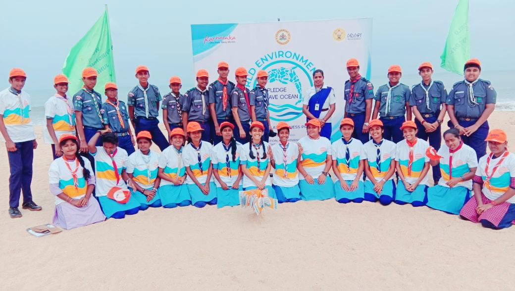 Beat Air Pollution -#ScoutsMakeItHappen: Environmental day Celebration By The Bharat Scouts and Guides Dist. Association Udupi, Karnataka, India. 