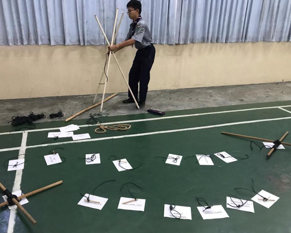 Kem ujian dan penilanaian rambu pengakap muda peringkat daerah sibu Siri 2/2019